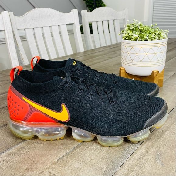 Nike Other - Nike Air Vapormax Flyknit 2 Laser Orange Black Yellow Size 13
